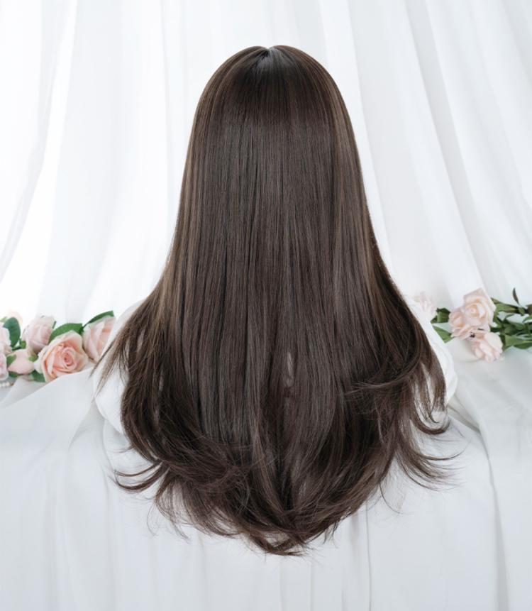 Wavy Brown 60CM Synthetic Wig