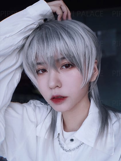 In Stock Side Parting Ombre Silver Ouji Fashion Wig