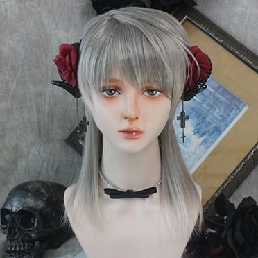 In Stock Side Parting Ombre Silver Ouji Fashion Wig