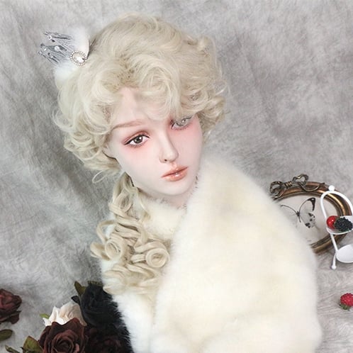 In Stock Young Viscount Rome Royal Noble Curly Ouji Short Wig