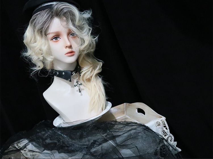 Blonde and Black Ombre Hair Color Ouji Style Wig