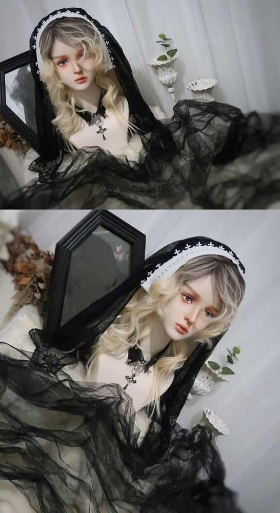 Blonde and Black Ombre Hair Color Ouji Style Wig