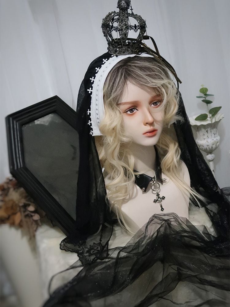 Blonde and Black Ombre Hair Color Ouji Style Wig