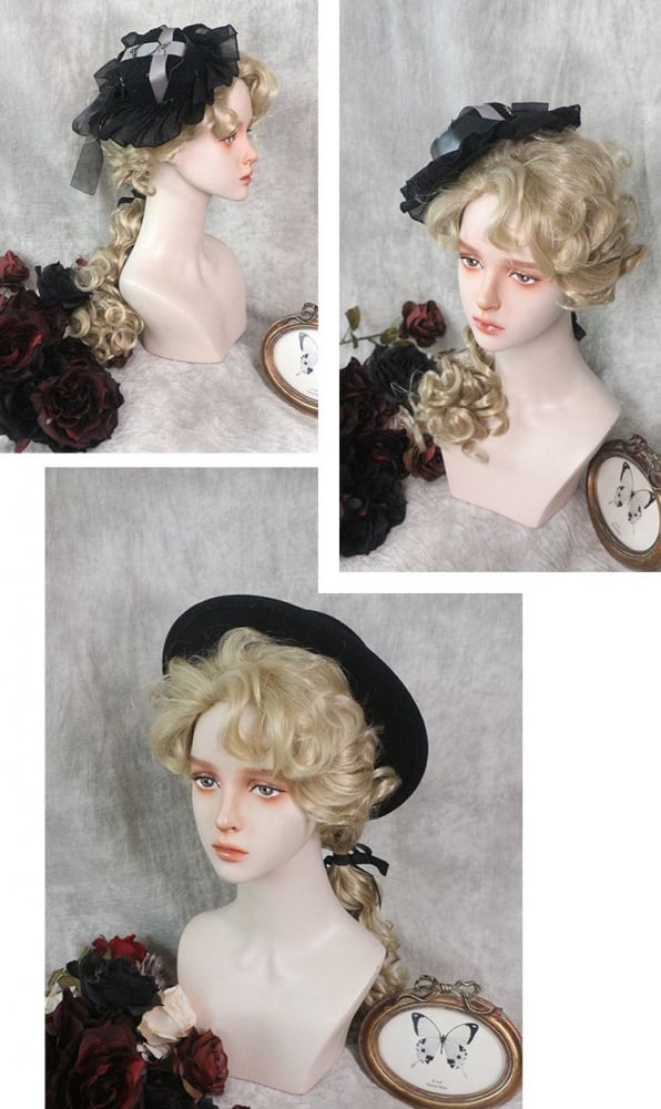 In Stock Young Viscount Rome Royal Noble Curly Ouji Short Wig