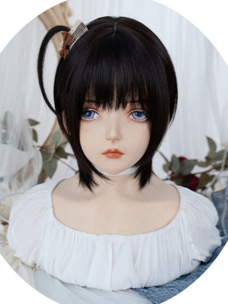 Natural Black Bob Cut Synthetic Wig