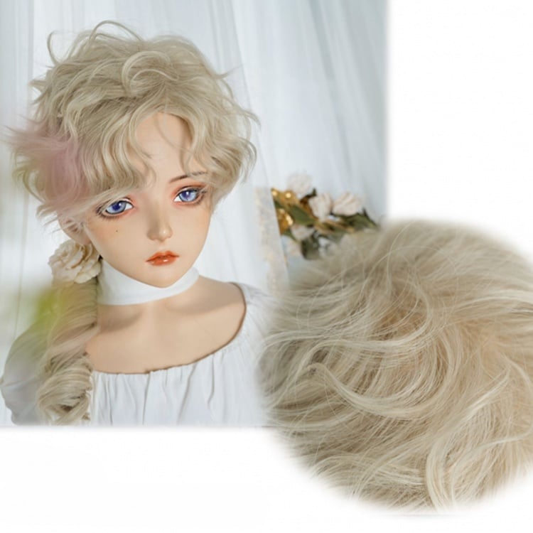 Light Blonde Curly Ouji Style Wig