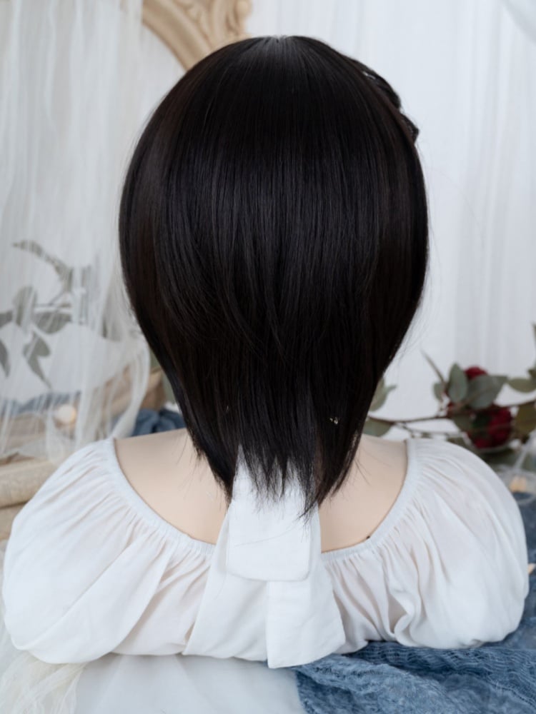 Natural Black Bob Cut Synthetic Wig