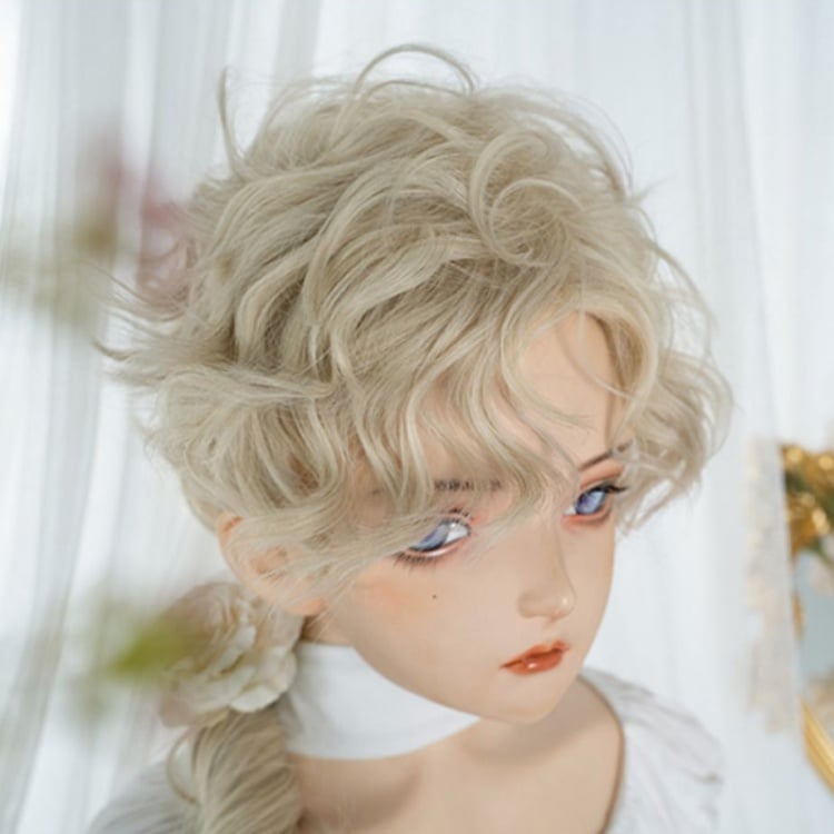 Light Blonde Curly Ouji Style Wig