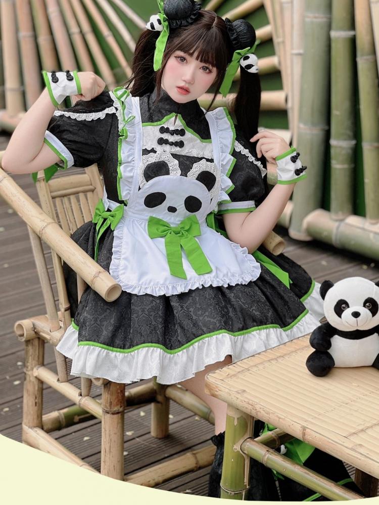 Cute Panda Hairclips/Wristcuffs