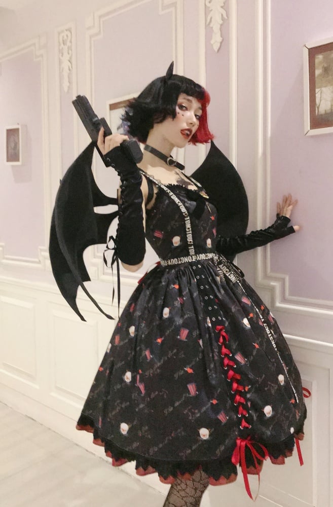 Halloween Clown Night Gothic Jumper Skirt