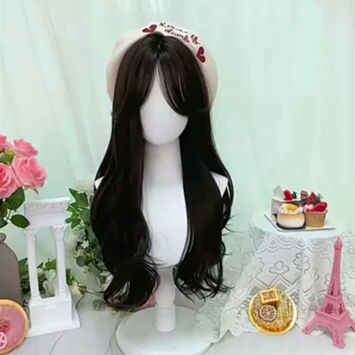 Black Wavy Long Synthetic Wig