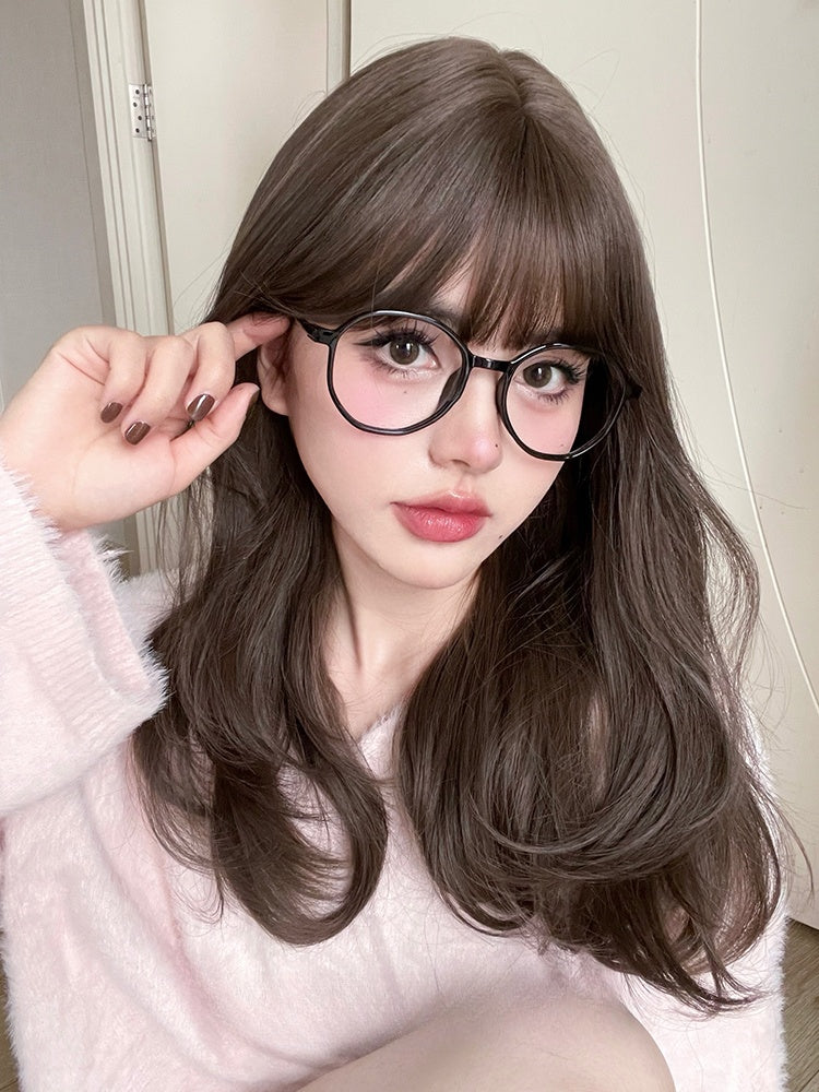Wavy 55CM Brown Synthetic Wig