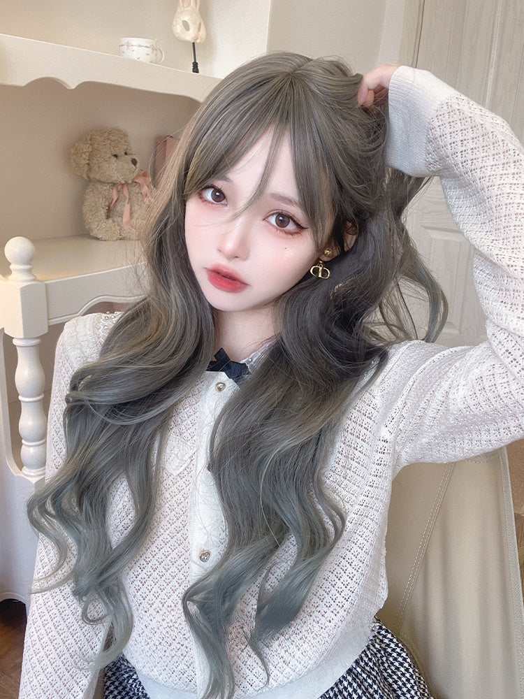 Ombre Hair Color Wavy 68CM Synthetic Wig