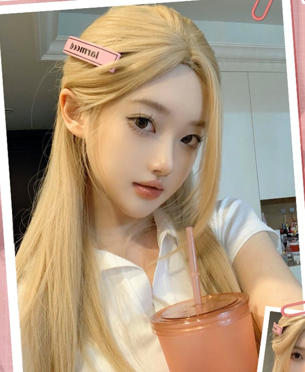 Straight Blonde Synthetic Wig