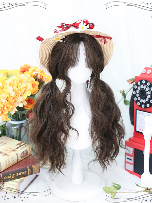 Dark Brown Long Wavy Synthetic Wig