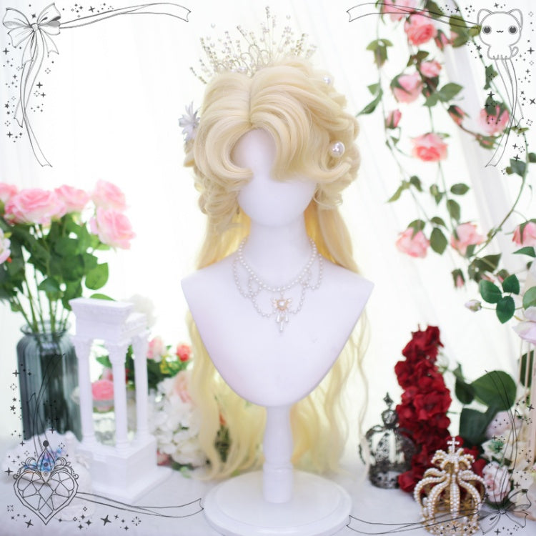 Platinum Hand-Braided Wavy Long Styling Synthetic Wig