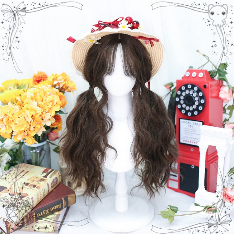 Dark Brown Long Wavy Synthetic Wig