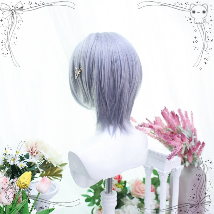 Dusty Blue Ouji Short Wig