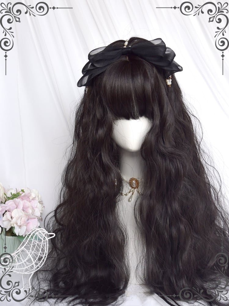 Black Velvet Black Curly Long Synthetic Wig