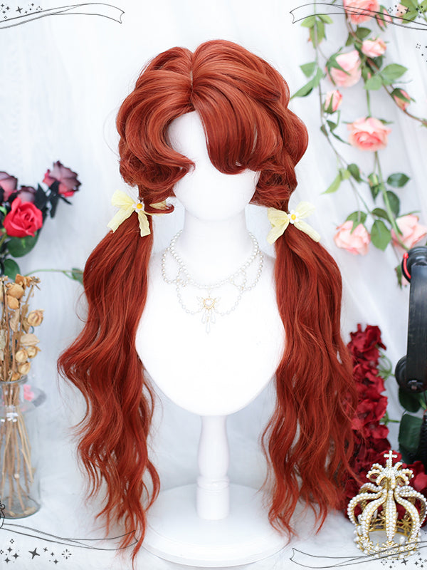 Hand-Braided Irregular Curly Bangs Long Wavy Synthetic Wig