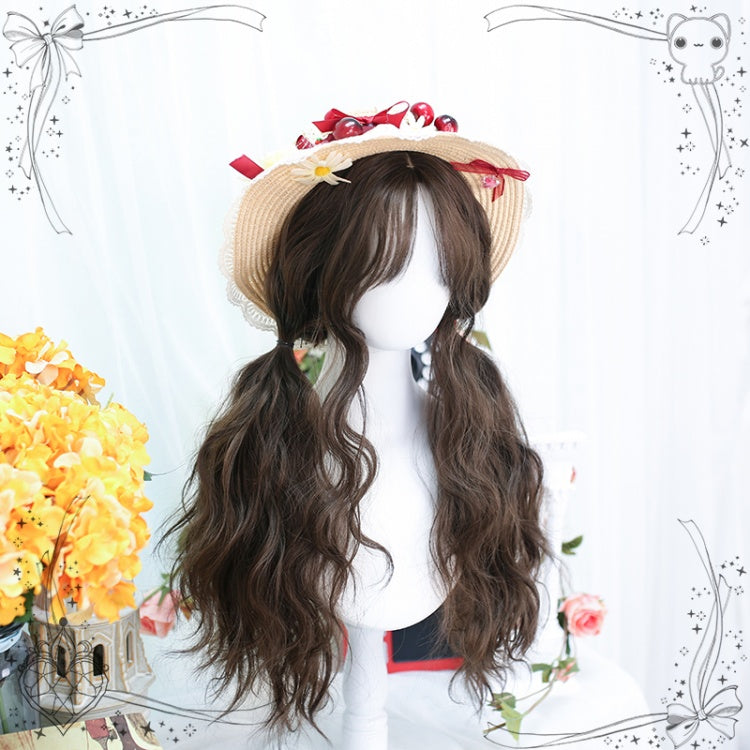 Dark Brown Long Wavy Synthetic Wig