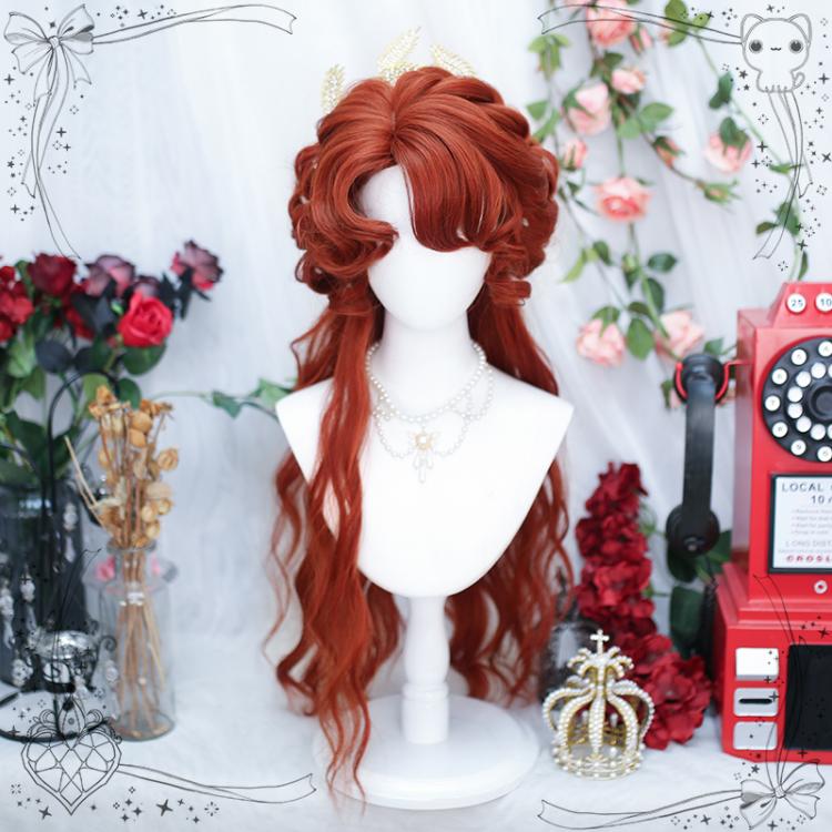 Hand-Braided Irregular Curly Bangs Long Wavy Synthetic Wig