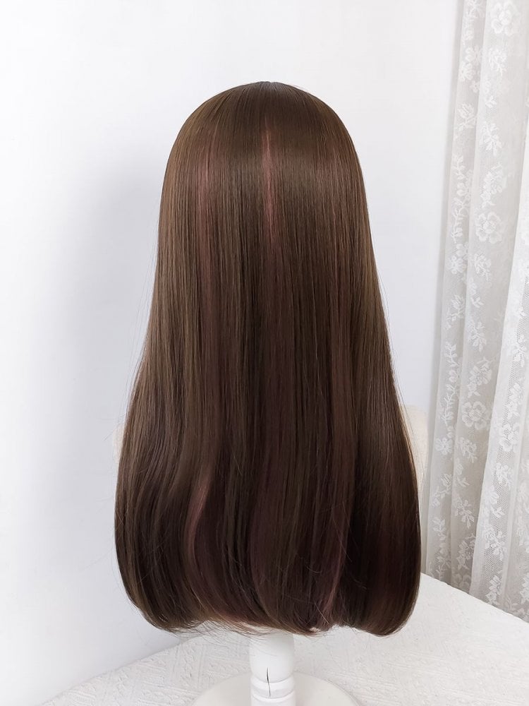 Straight Highlight Hair Color Lolita Long Synthetic Wig
