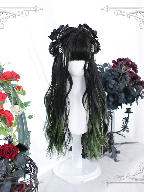 Ombre Hair Color Wavy Long Lolita Synthetic Wig