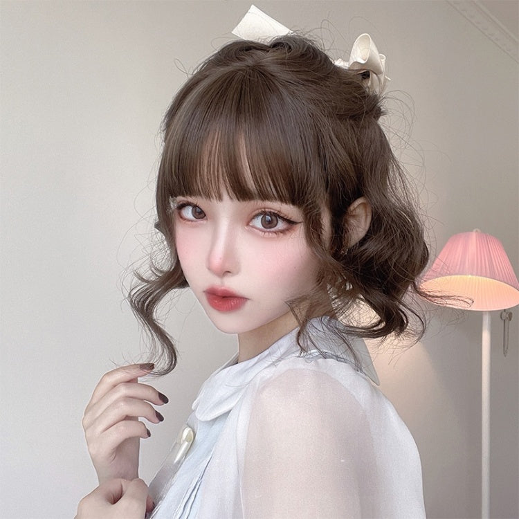 Wavy Brown 28CM Short Lolita Synthetic Wig