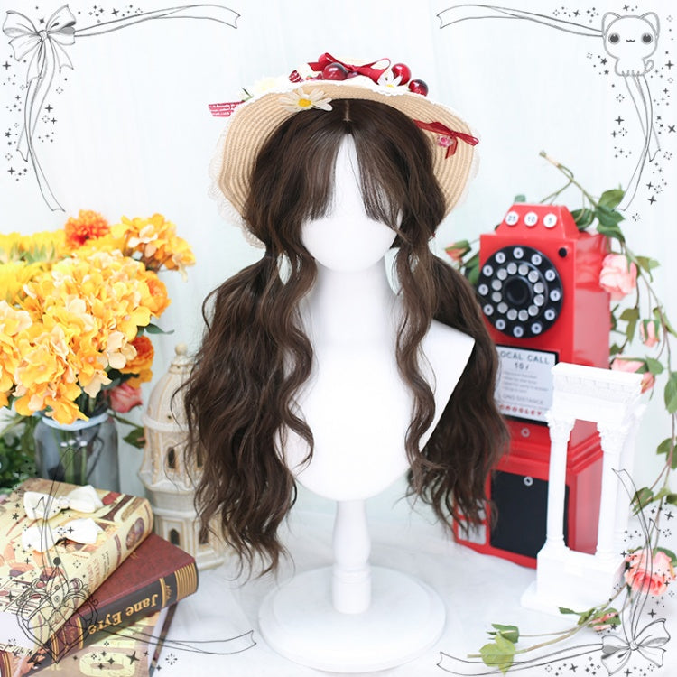 Dark Brown Long Wavy Synthetic Wig