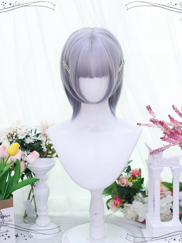 Dusty Blue Ouji Short Wig