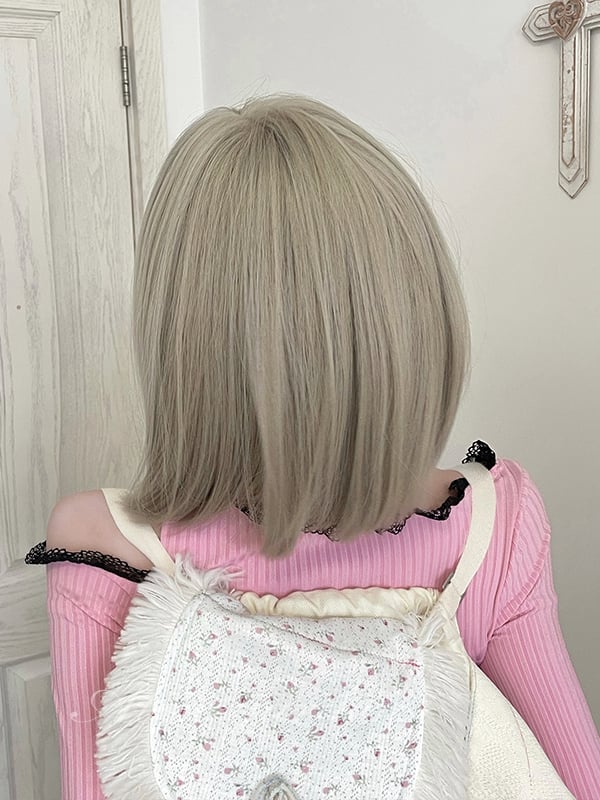 Light Blonde Bob Straight Synthetic Wig